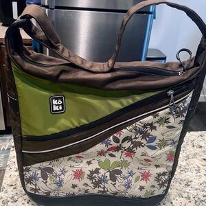 BAGABOO Large Koki Cycling Pannier Bag Bomber Rubber Sole Bike Biking Bicycle.